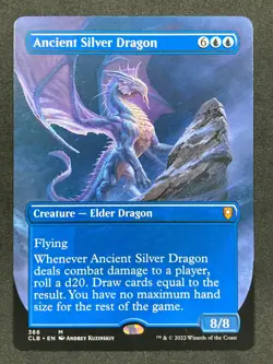 Ancient Silver Dragon (Borderless) Commander Legends: Battle for Baldur's Gate - Image 1