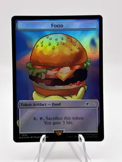Krabby Patty Food Token 1938 Rainbow Foil SpongeBob Secret Lair SLD MTG NM - Image 1