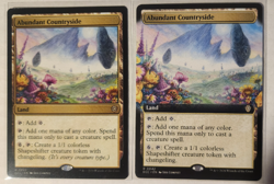 2x ABUNDANT COUNTRYSIDE - Reg & Borderless - Lorwyn Eclipsed Com - MTG Rare #22 - Image 1
