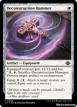 MTG Deconstruction Hammer 9 The Lost Caverns of Ixalan NM Magic - Image 1
