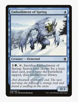 MTG Embodiment of Spring #39 Khans of Tarkir (KTK) Magic Card - Image 1