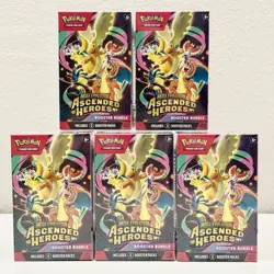 Pokemon TCG Mega Evolution Ascended Heroes Booster Bundle Lot Of 5 NEW Sealed - Image 1