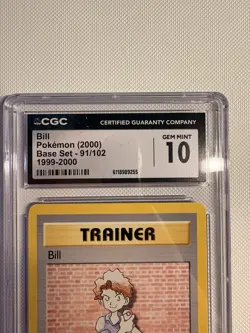 Pokemon Bill 91/102 Base Set 1999 - CGC 10 Gem Mint – WOTC Trainer Karte - Image 3