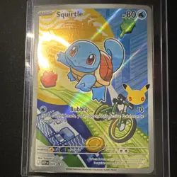 Nintendo Pokemon TCG M1L Bulbasaur 037 & Squirtle 039 Holo Full Art Lot (2) - Image 3