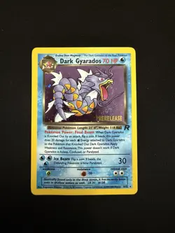 Pokemon TCG Dark Gyarados 8/82 Team Rocket Prerelease Holo Rare English 70 HP - Image 1