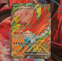 Pokemon Ethan's Ho-Oh ex Ultra Rare Full Art Holo 209/182 Sv10 Destined Rivals - Image 1