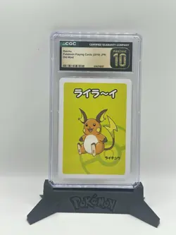 Pokemon Raichu Playing Card (2019 JPN Old Maid) CGC Pristine 10 Japanese - Image 1
