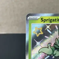2024 Pokemon SCARLET&VIOLET BLACK STAR PROMO SHINY RARE HOLO SPRIGATITO NM - Image 3