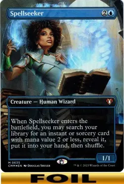 1x - Spellseeker - FOIL BORDERLESS #635 - Commander Masters - NM MTG - Image 1
