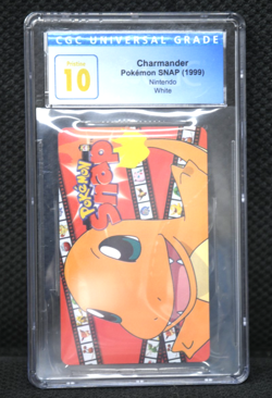 CGC Graded PRISTINE 10 Charmander Pokemon SNAP (1999) Nintendo White - Image 1