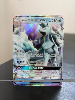 Pokemon Alolan Ninetales GX Ultra Rare Holo 22/145 Sm-Guardians Rising 210 HP - Image 1