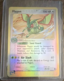 Pokemon TCG Flygon 15/97 EX Dragon Reverse Holo Rare 100 HP Stage 2 EN 2003 - Image 1