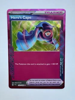 Pokemon TCG Hero's Cape Trainer ACE SPEC Rare SV05 152/162 Holo English - Image 2