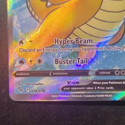 Pokemon Dragonite V 076/078 Pokemon GO Ultra Rare Full Art Holo 230 HP - Image 2