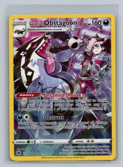 Galarian Obstagoon TG10/TG30 Holo Astral Radiance Trainer Gallery Pokemon NM - Image 1