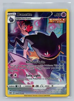 Banette TG07/TG30 Holo Lost Origin Trainer Gallery Pokemon NM - Image 1