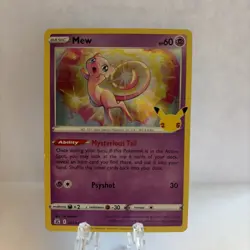 Mew 011/025 Holo Rare Celebrations Pokemon Holo Near Mint - Image 1