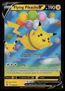 Flying Pikachu V 006/025 Holo V Rare Celebrations Pokemon NM - Image 1