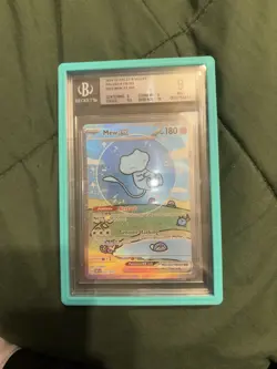 Pokemon TCG 2024 Paldean Fates Mew ex 232/091 SIR Holo BGS 9 English - Image 1