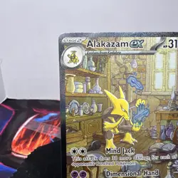 Pokemon TCG Alakazam EX 201/165 S&V 151 Special Illustration Rare NM Condition - Image 2