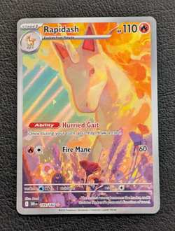 Pokemon Rapidash #189/182 English Destined Rivals Illustration Rare Full Art - Image 1