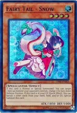 YUGIOH FAIRY TAIL - SNOW SUPER RARE OP05-EN005 - Image 1