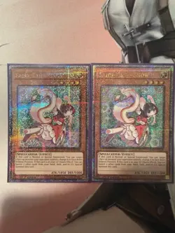 Yugioh 2x Fairy Tail - Snow Ra04-en269 Quarter Century Secret Rare Near Mint 2x - Image 1