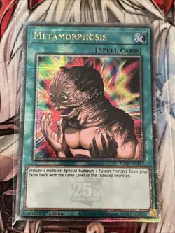 YUGIOH METAMORPHOSIS QUARTER CENTURY SECRET RARE RA04-EN123 - Image 1