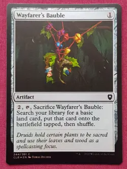 Magic The Gathering COMMANDER LEGENDS BALDUR'S GATE FOIL WAYFARER'S BAUBLE MTG - Image 1