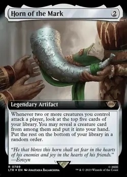 Horn of the Mark - Surge Foil Extended Art LTR NM MTG - Image 1