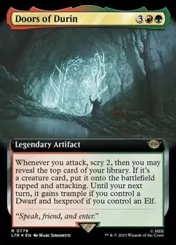 Doors of Durin - Surge Foil Extended Art LTR NM MTG - Image 1