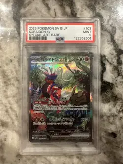 Koraidon ex 103/078 Sv1s: Scarlet Ex Holo (Japanese) Pokemon TCG PSA 9 - Image 1