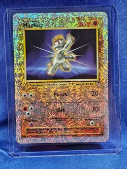 Machop 79/110 Legendary Collection Reverse Holo Pokemon LP Light Play - Image 1