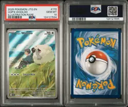 2025 POKEMON JTG EN-JOURNEY TOGETHER ILLUSTRATION RARE #170 HOP'S WOOLOO PSA 10 - Image 3