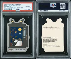 Umbreon Pokemon Center Card Sticker Pikachu Award Delivery! Japanese PSA 10 - Image 3