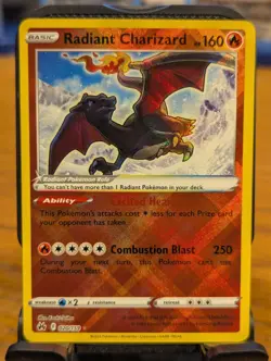 Pokemon TCG Crown Zenith Radiant Charizard Ultra Rare Holo 020/159 - Image 1