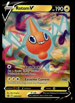 Pokemon TCG SWSH: Sword & Shield Promo Cards #SWSH257 Rotom V NM - Image 1