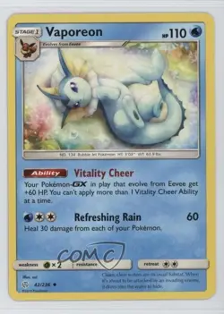 Vaporeon Pokemon Sun & Moon Cosmic Eclipse #42 - Image 1