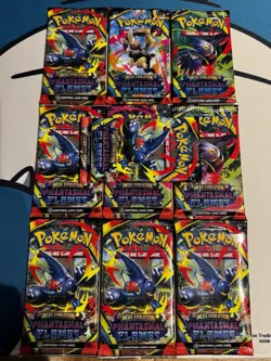 Pokemon Mega Evolution Phantasmal Flames Booster Pack Lot of 10 - Image 1