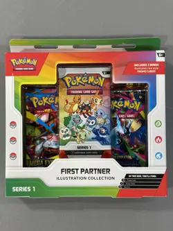 Pokemon TCG First Partner Illustration Collection Series 1 Brand New Sealed Box - Image 1