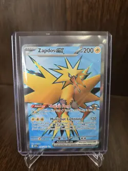 Pokemon 151 Zapdos ex Ultra Rare Full Art Holo 192/165 - Image 1