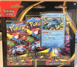 Pokemon Mega Evolution Triple Blister Pack Golduck - Image 1
