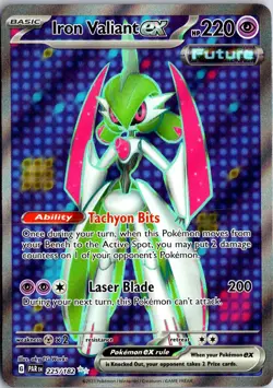 Iron Valiant ex 225/182 Ultra Rare Paradox Rift Pokemon NM/M - Image 1