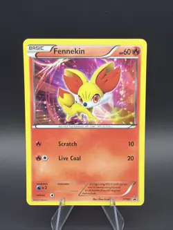 Fennekin XY02 XY Holo Vintage Pokemon TCG Black Star Promo - Image 1