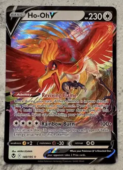 Pokemon TCG Silver Tempest 140/195 Ho-Oh V Ultra Rare NM - Image 1