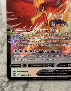 Pokemon TCG Silver Tempest 140/195 Ho-Oh V Ultra Rare NM - Image 5