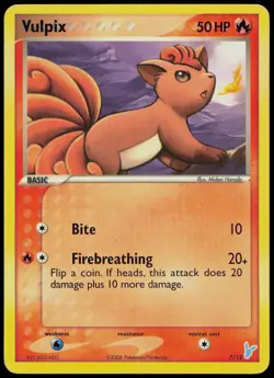 Vulpix 72/106 Emerald Non-Holo Pokemon TCG - Image 1