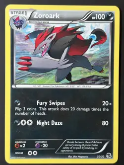 Zoroark 30/30 Black White Trainer Kit Zoroark Holo LP Pokemon TCG - Image 1