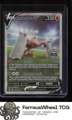 Conkeldurr V (Alternate Full Art) 074/078 - Pokemon GO - (NM) - Image 1
