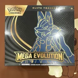 Pokemon TCG Mega Evolution Elite Trainer Box Lucario Riolu Promo 2025 - Image 1
